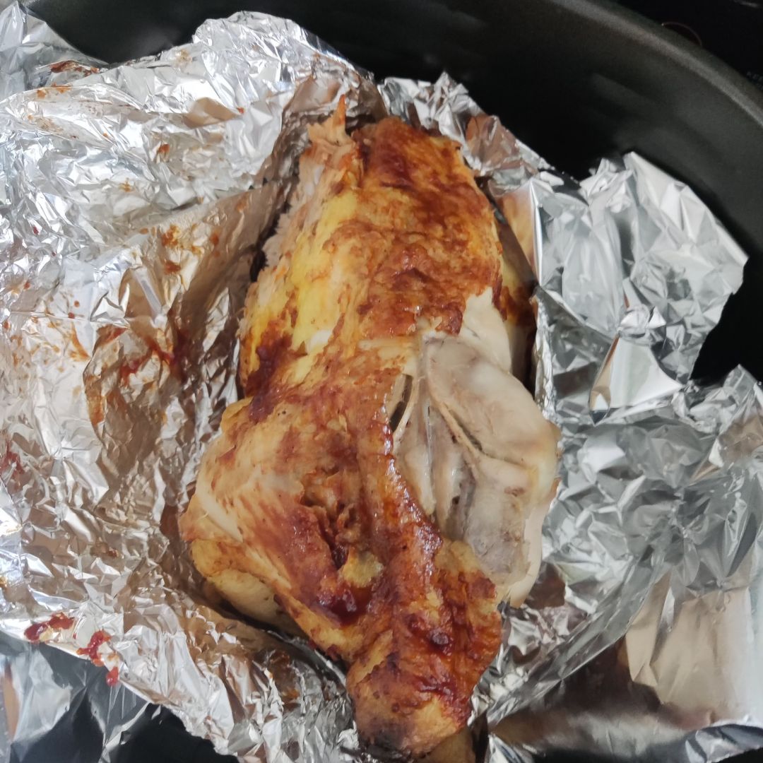 Air fryer and foil for chicken