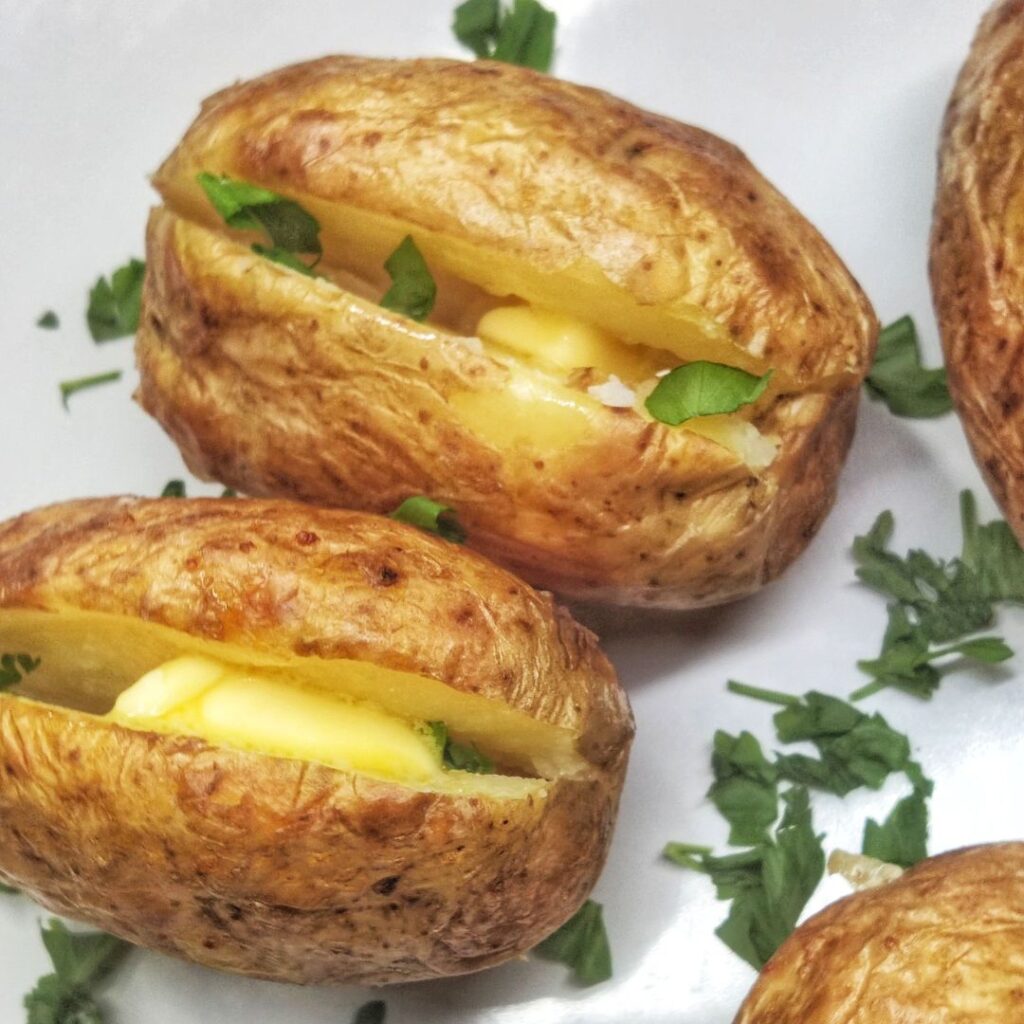 Quick Airfryer Baked Potato Recipe