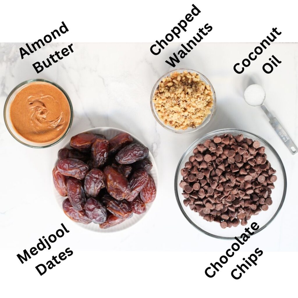 Ingredients for a yummy Chocolate Covered Dates Recipe