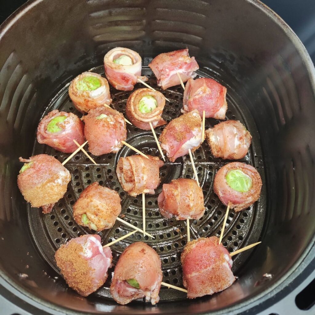 Bacon Wrapped Brussels Sprouts in Air Fryer Recipe