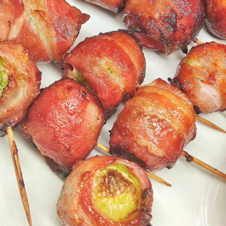Bacon Wrapped Brussels Sprouts in Air Fryer Recipe