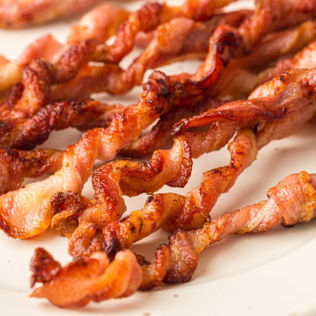 Air Fryer Twisted Bacon