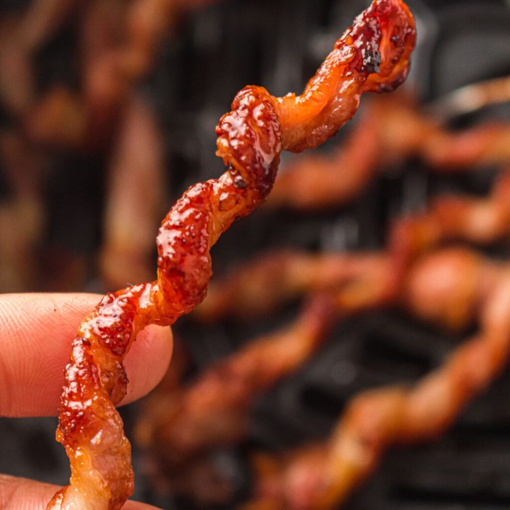 Air Fryer Twisted Bacon