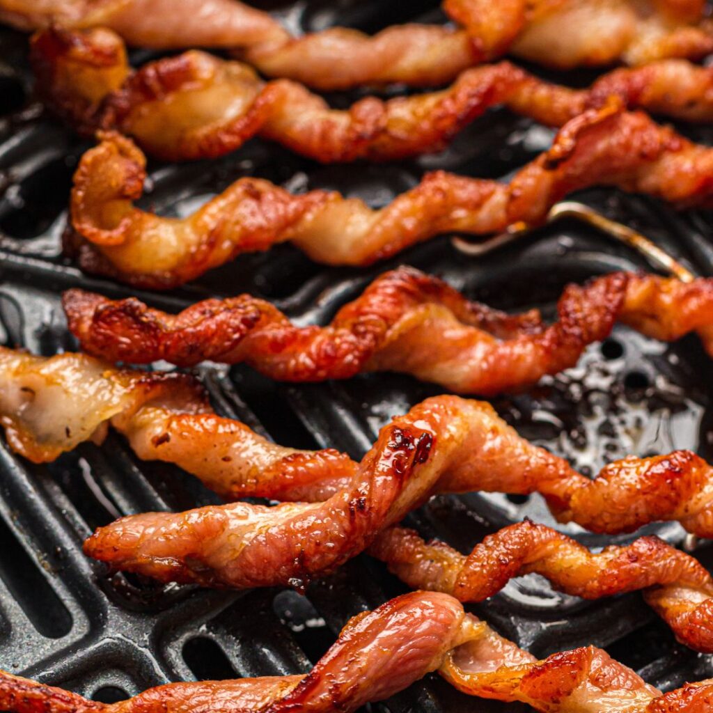 Air Fryer Twisted Bacon