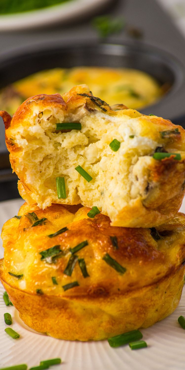 Egg cottage cheese muffins and Mushroom - Perfect breakfast recipe!