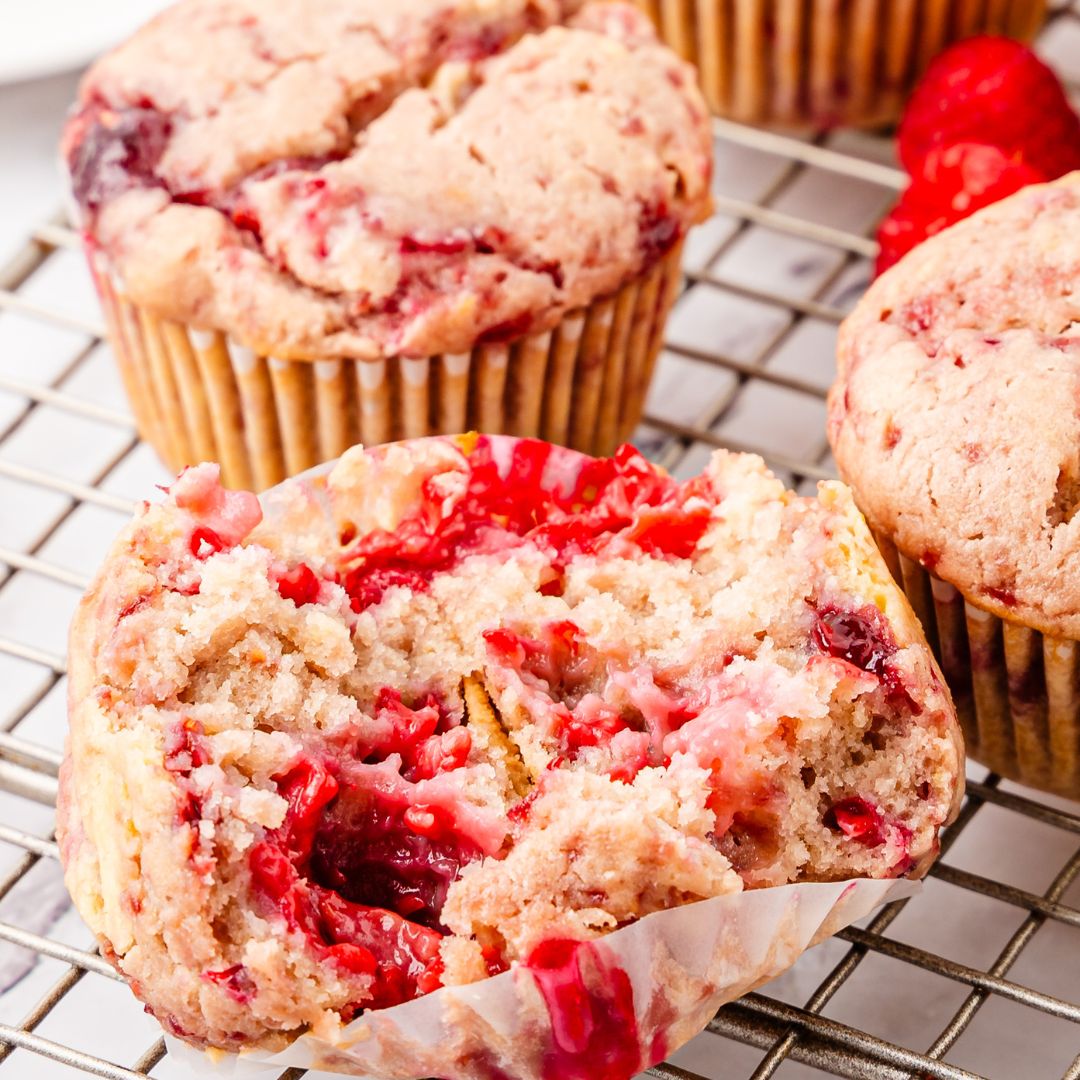 Raspberry Lemon Ricotta Muffins
