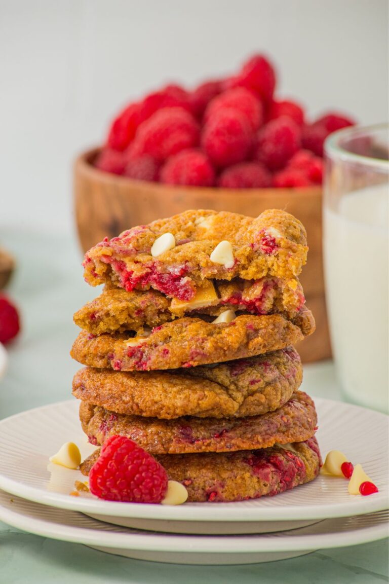 White Chocolate Raspberry Cookies Recipe - Easy, quick and healthy ...
