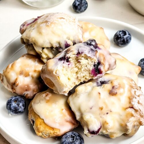 Air Fryer Blueberry Donuts